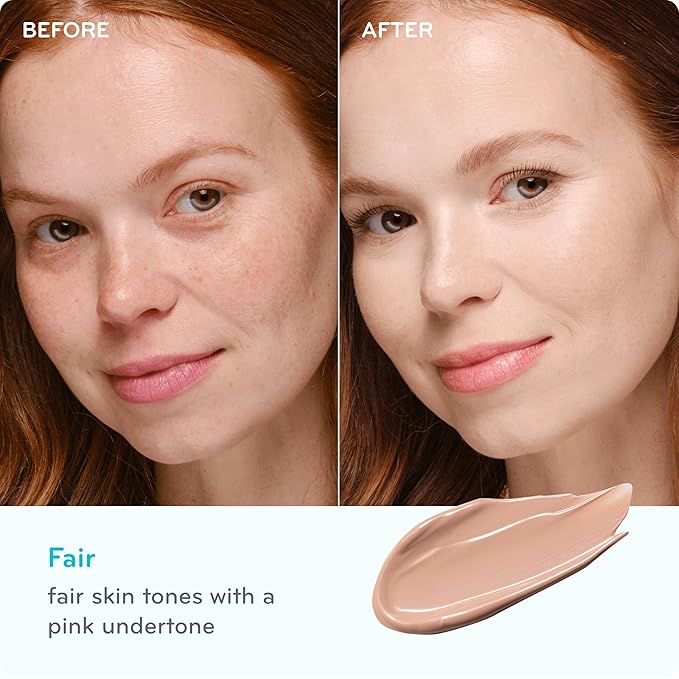 pūrlisse Perfect Glow BB Cream with SPF 30 - Matte Meets Dewy Finish - Enriched with Goji & Hawthorn Berry to Help Improve Skin Texture & Radiance - Fair (1.4 oz)-VivaGrace Women