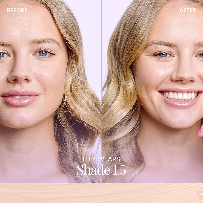 Naked Sundays BeautyScreen™ SPF 50 Mineral Peptide Foundation Tint – 2-in-1 Skin Tint & Mineral Sunscreen | Radiant, Buildable Coverage, Acne-Safe, Infused with Peptides (1.5 Fair Cool, 1.01 Fl Oz)-VivaGrace Women