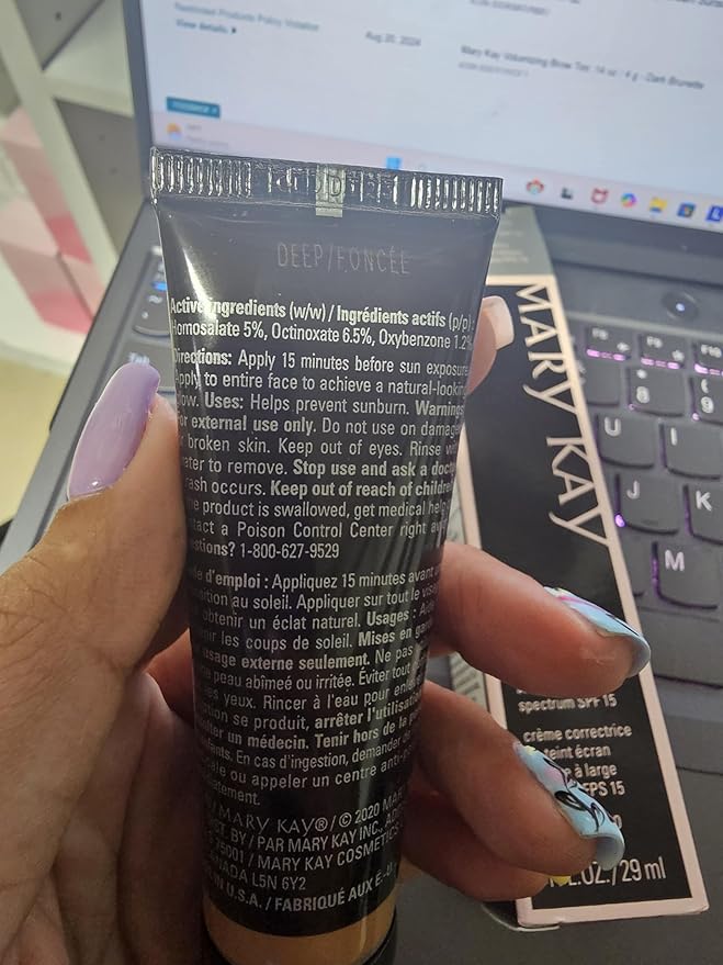 Mary Kay CC Cream Sunscreen SPF 15 - Deep, Lightweight Moisturizer for All Skin Types, 1 Fl Oz-VivaGrace Women