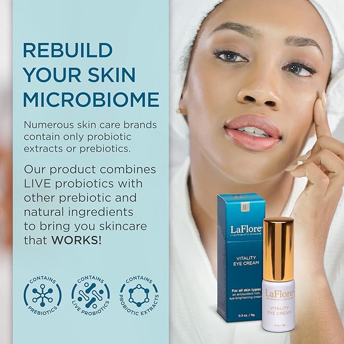 Vitality Eye Cream - Rich, Hydrating, Skin Brightening Eye Cream - For Dark Circles, Lines, & Wrinkles - Anti-Aging, Vegan, Cruelty-Free, for All Skin Types-VivaGrace Women