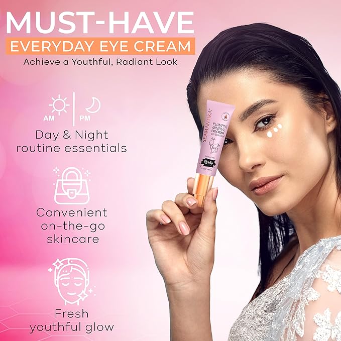 PLUMPING MINERAL EYE CREAM - Firming, Lifting, & Smoothing Formula, Eye Cream Anti-Aging - Quick Absorbing & Rich Moisture Finish, Beautifeye Concentrate for Dry & Wrinkled Skin - 25 ml-VivaGrace Women