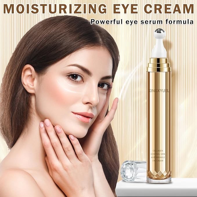 Eye Cream for Dark Circles Puffiness and Bags Eye Serum Eye Roller for Puffy Eyes Under Eye Cream for for Women Daily Skincare Crema Para Las Ojeras-VivaGrace Women