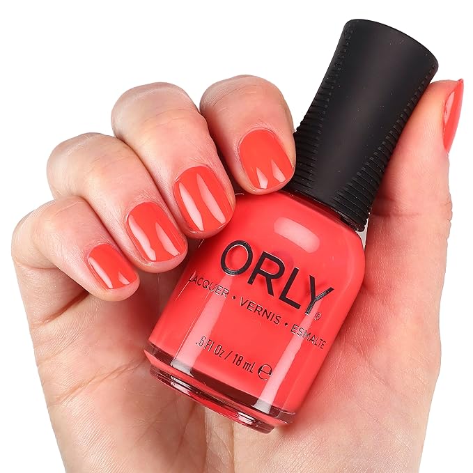Orly Neon Nail Polish Colors for Summer | Bright Shades and a Confetti Topper for Summer Neon Nails | 0.6fl oz (Hits Different, 0.6 fl oz)