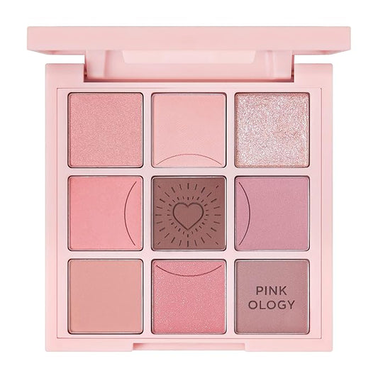 HOLIKA HOLIKA My Fave Mood Eye Palette 03 Pinkology | 9 Shade, Cool tones, Soft Eye Shadow, KBeauty Pink Eye Makeup, Daily, High Pigment, Smooth, Matte, Shimmer finishes-VivaGrace Women