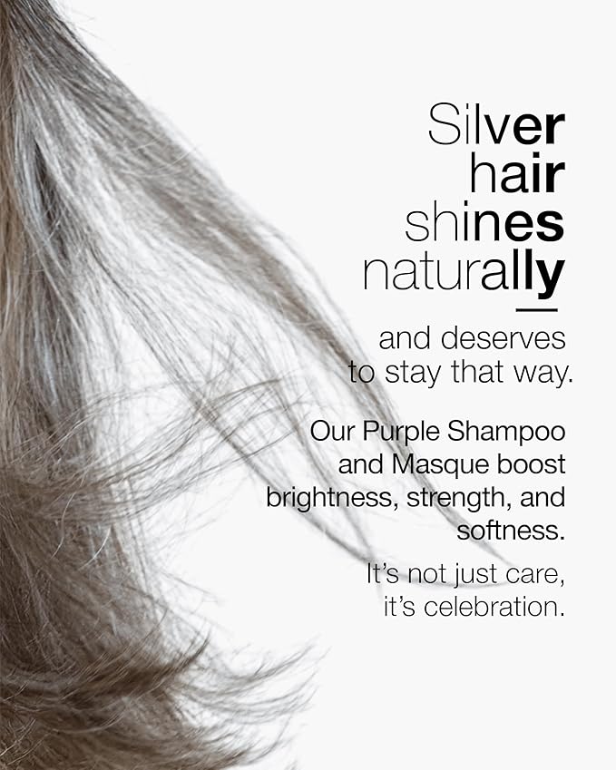Better Not Younger Silver Lining Purple Hair Mask for Women 40+ – Deep Conditioning Treatment for Gray, Silver & Blonde Hair - Butter Mask with Plant-Based Oils – Hydrates & Neutralizes Brassiness-VivaGrace Women