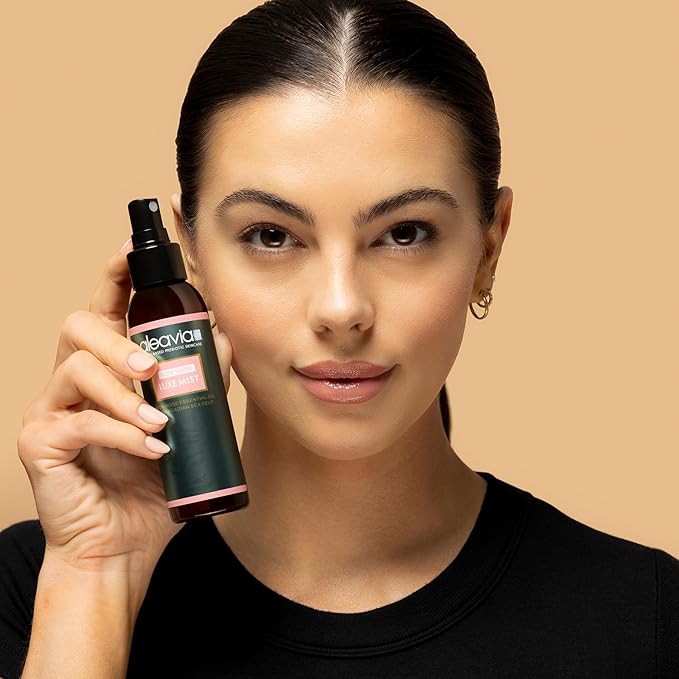 Aleavia Organic Rose Water Spray for Face - All-Natural, Hydrating Luxe Face Mist and Toner - Nourishing and Anti-Aging Prebiotic Formula for All Skin Types - Vegan & Cruelty-Free - 4 oz (118 ml)-VivaGrace Women