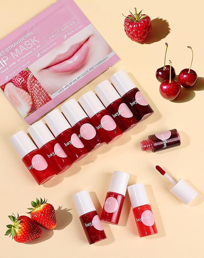 Lip Tint Stain Set, Lip Stain Long Lasting Lightweight Waterproof, Transfer-Proof, Non-sticky, Lip Makeup Matte Finish-VivaGrace Women