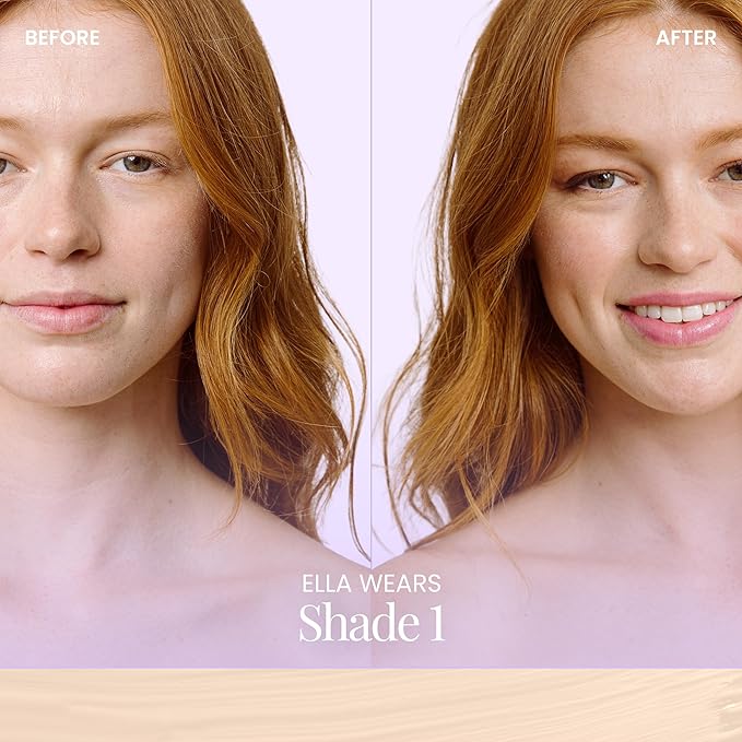Naked Sundays BeautyScreen™ SPF 50 Mineral Peptide Foundation Tint – 2-in-1 Skin Tint & Mineral Sunscreen | Radiant, Buildable Coverage, Acne-Safe, Infused with Peptides (1 Fair Neutral, 1.01 oz)-VivaGrace Women