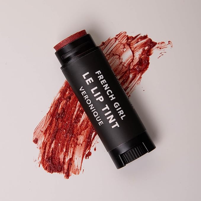 French Girl Le Lip Tint - Moisturizing & Hydrating Lip Balm for Sheer, Buildable Coverage & Shine, Clean Formula, Organic Ingredients, Vegan & Cruelty-Free-VivaGrace Women
