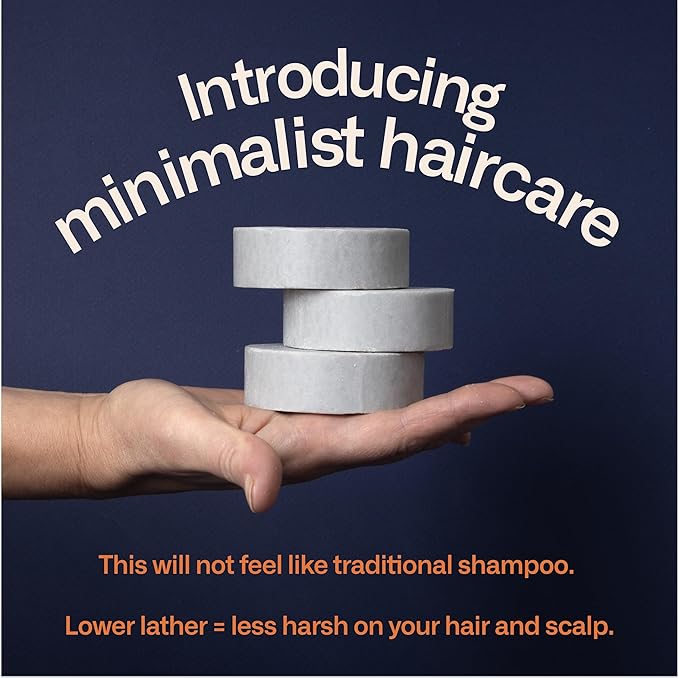 Modern Mammals Light Shampoo Bar - Minimalist Hair Care, Low Suds, Low Lather, Vegan, Sensitive Scalps, No Poo, Anti Poof, Natural Ingredients, Fragrance-Free (1 Bar + BarBag)-VivaGrace Women