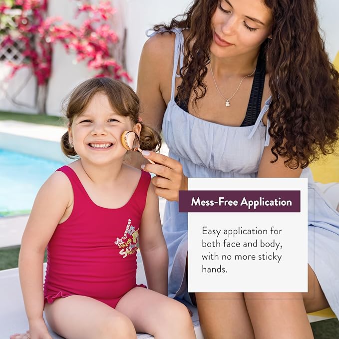 Premium Sunscreen Brush Set – Kids & Baby Sunblock Applicator with Metal Handles, Travel Bag, 2 Brushes, 2 Caps, & Cleaning Mat – Rose Gold – Mess-Free Sun Care (2 Pack) (Rose Gold)-VivaGrace Women