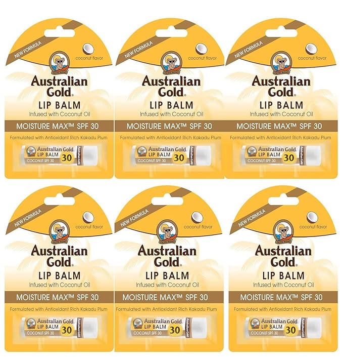 6 Pack SPF 30 Lip Balm Sunscreen with Antioxidants-VivaGrace Women