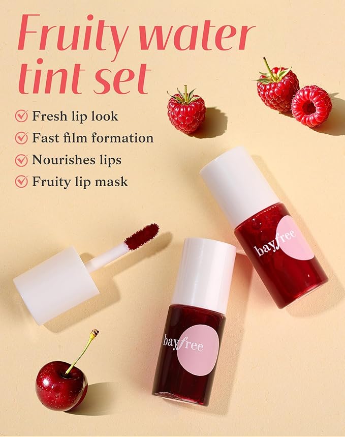 Lip Tint Stain Set, Lip Stain Long Lasting Lightweight Waterproof, Transfer-Proof, Non-sticky, Lip Makeup Matte Finish-VivaGrace Women