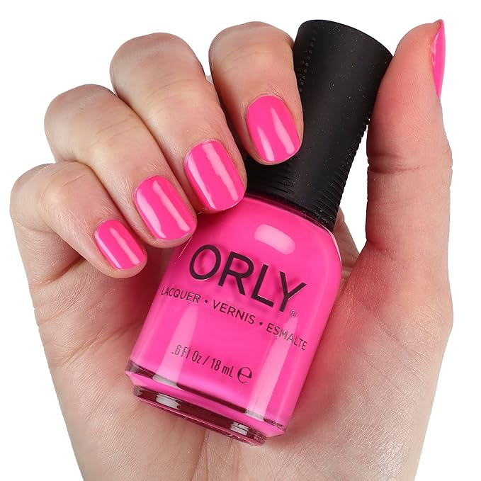 Orly Neon Nail Polish Colors for Summer | Bright Shades and a Confetti Topper for Summer Neon Nails | 0.6fl oz (That's Hot, 0.6 fl oz)