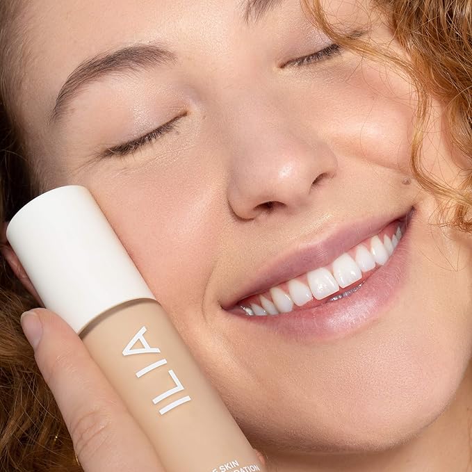 ILIA - True Skin Serum Foundation | Non-comedogenic, Cruelty-Free, Vegan, Weightless Feel, Buildable Coverage, Safe For Sensitive Skin (Mallorca SF1.5)-VivaGrace Women