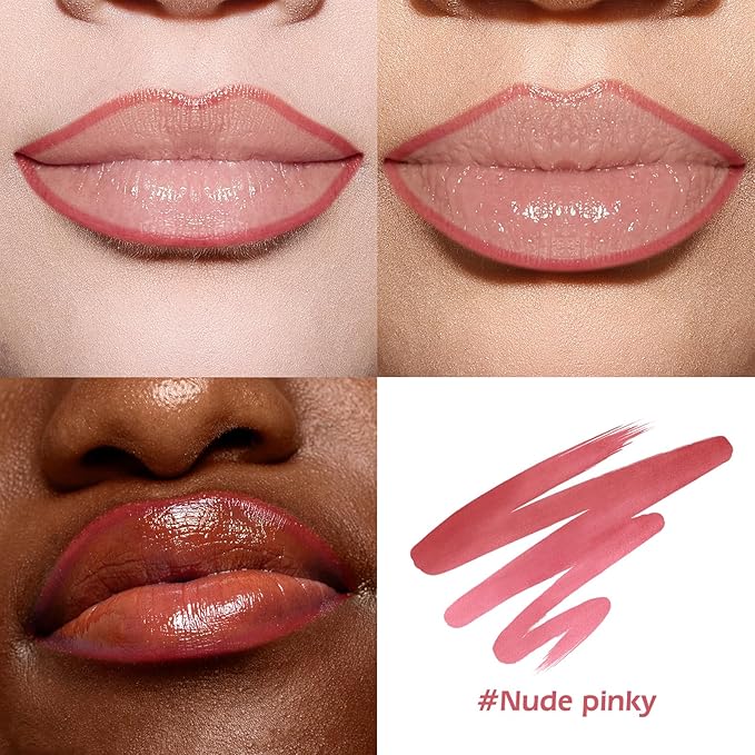 KIMUSE Peel Off Lip Liner Stain, Long Lasting Lip Tint Stain Peel Off, Waterproof, Transfer-Proof, Highly Pigmented Color Peel Off Lip Stain Liner, Matte Finish-VivaGrace Women
