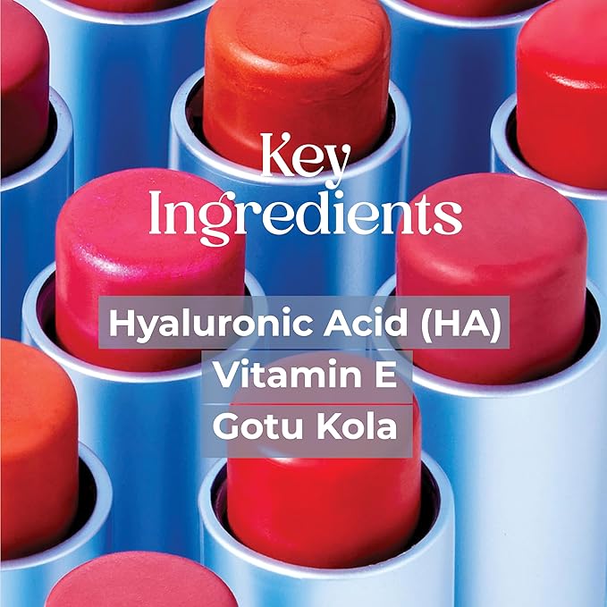 Tinted Lip Balm. Moisturizing Sheer, Buildable Lip Color with Hyaluronic Acid, Vitamin E and Rich Oil, Perfect Revitalizer for Chapped Lips. Beauty Plumper Moisturizer 0.21oz - Rosy Bloom-VivaGrace Women