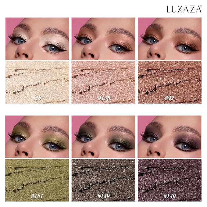 Shimmer Eyeshadow Stick Makeup 6PCS Set, Pink Metallic Matte Cream Eye Shadow Eyeliner Brightener Pencil Crayon - DESERT WILD-VivaGrace Women