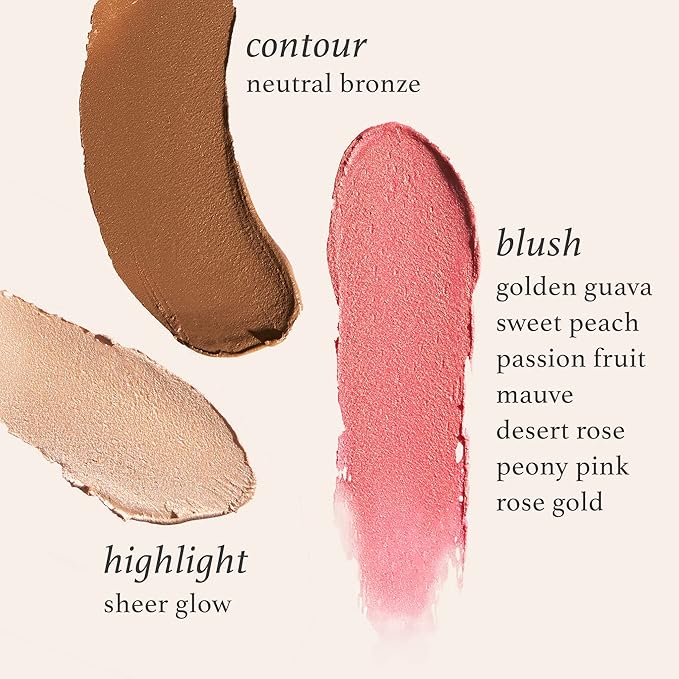 Julep Skip The Brush Cream to Powder Blush Stick - Desert Rose - Blendable and Buildable Color - 2-in-1 Blush and Lip Makeup Stick-VivaGrace Women