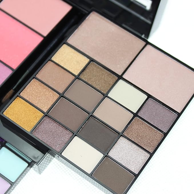 Makeup Kit for Women Full Kit Eyeshadow Facial Blusher Eyebrow Powder Face Concealer Powder Eyeliner Pencil Ultimate Color Combination 74 Colors Makeup Set Combination Palette-VivaGrace Women