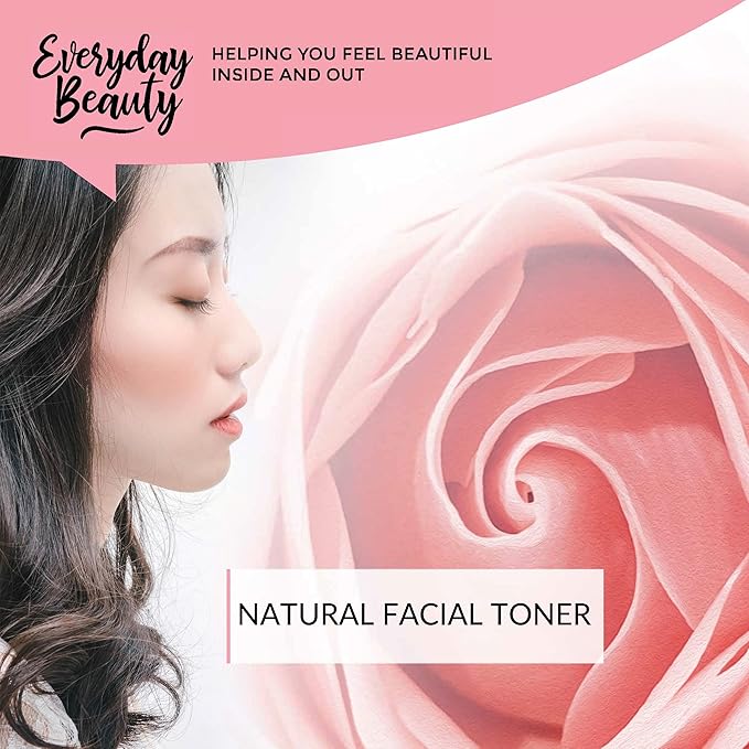 Rose Water Facial Toner - 16oz Bulk Alcohol-Free Vegan All Natural Refreshing for Face and Hair - Uplifts, Calming & Soothing for All Skin Types-VivaGrace Women