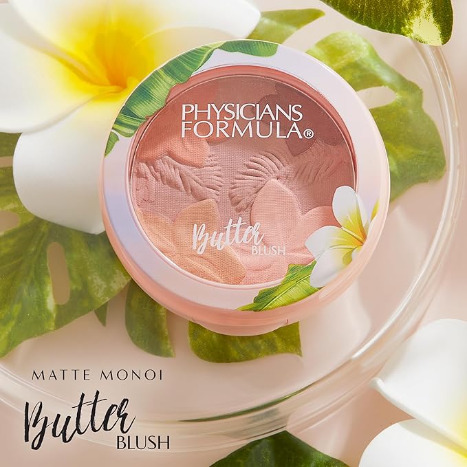 Physicians Formula Matte Monoi Butter Blush Makeup Powder, Mauvy Mattes, Dermatologist Tested-VivaGrace Women
