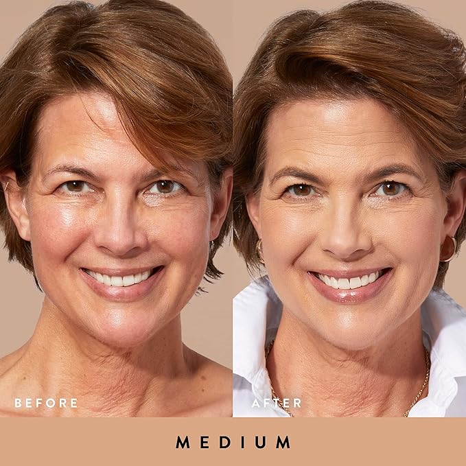 LAURA GELLER NEW YORK Quench-n-Tint Hydrating Foundation - Medium - Sheer to Light Buildable Coverage - Natural Glow Finish - Lightweight Formula with Hyaluronic Acid-VivaGrace Women
