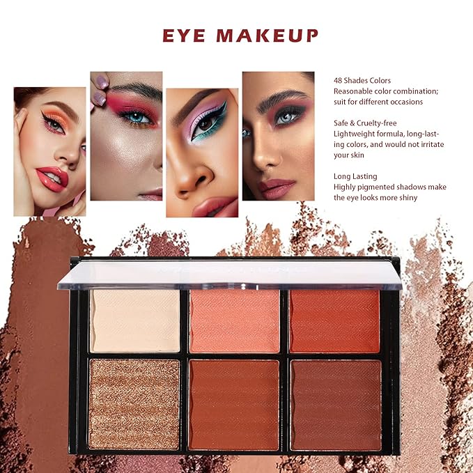 All in One Makeup Kit for Teens, 106 Pcs Professional Makeup Kit for Women Full Kit, Include Eyeshadow Palette, Lipstick Set, Concealer, Foundation, Lipgloss, Makeup Brush(Red)-VivaGrace Women
