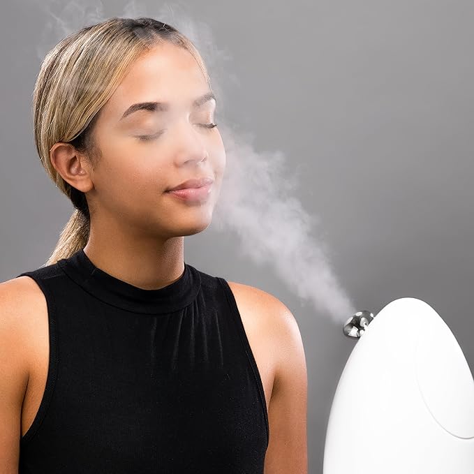 Spa Sciences - CIRRA - Nano Ionic Facial Steamer with UVC Sanitizing Protection, Aromatherapy Function, Detox Pores, and Boost Circulation - Includes an Essential Oil Basket-VivaGrace Women