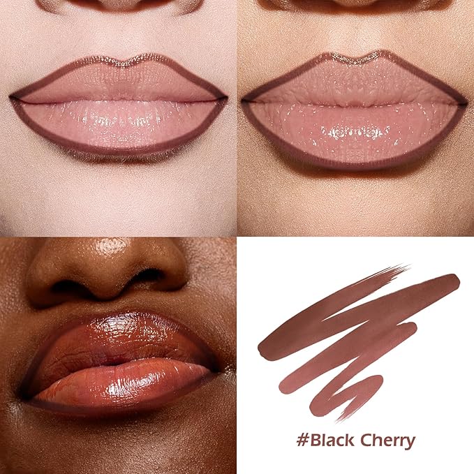 KIMUSE Peel Off Lip Liner Stain, Long Lasting Lip Tint Stain Peel Off, Waterproof, Transfer-Proof, Highly Pigmented Color Peel Off Lip Stain Liner, Matte Finish-VivaGrace Women