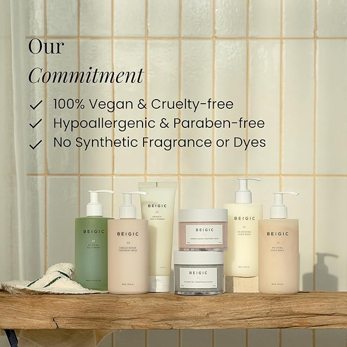 BEIGIC Correcting Facial Mask - Vegan Pore Tightening Face Mask with Coffee Bean Powders, Sucrose & Coconut Oil for smooth, even-toned & moisturized skin (2.36 Fl. Oz)-VivaGrace Women