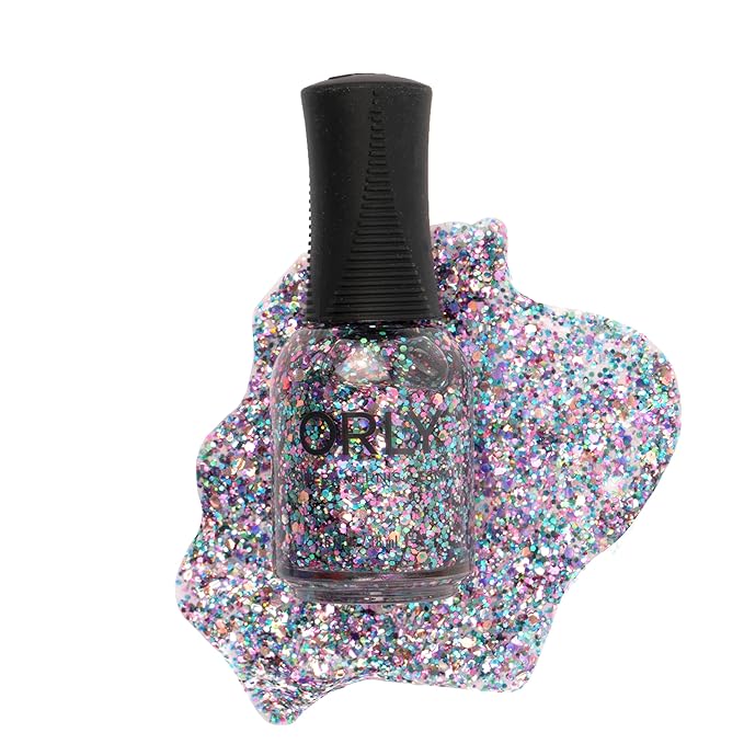 Orly Neon Nail Polish Colors for Summer | Bright Colors and Confetti Toppers for Summer Neon Nails | 0.6fl oz (Moonstone Aura, 0.6 fl oz)