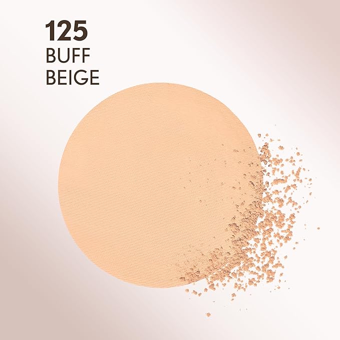 Covergirl Clean Invisible Pressed Powder, Lightweight, Breathable, Vegan Formula, Buff Beige 125, 0.38oz (Pack of 2)-VivaGrace Women