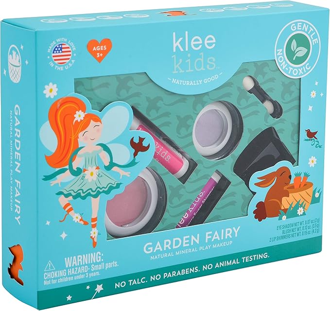 Luna Star Naturals Klee Kids 4 PC Makeup Up Kits with Compacts (Garden Fairy)-VivaGrace Women