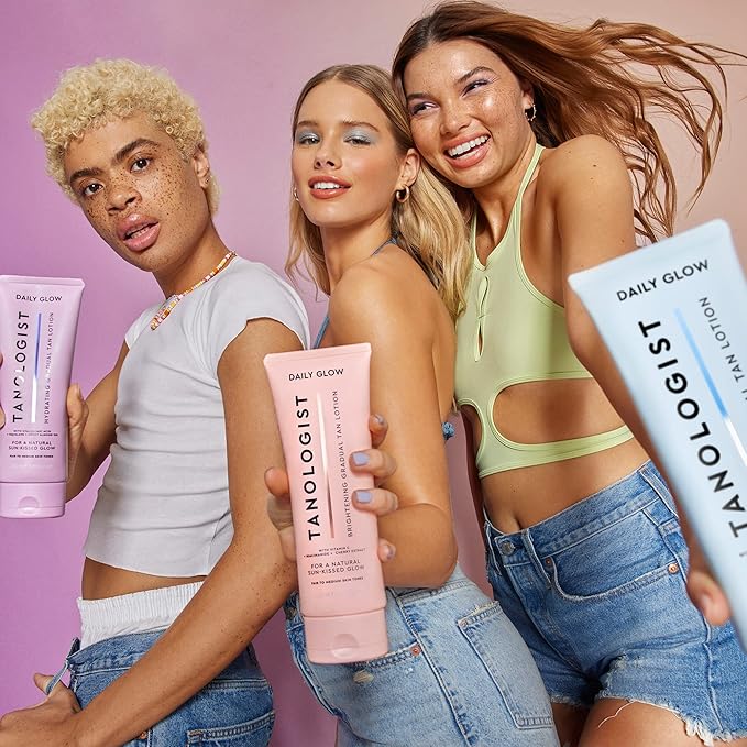 Tanologist Firming Daily Glow Body Lotion- Light/Medium, Gradual Tanning Lotion, No Fake Tan Smell, Streak-Free & Natural Looking Self Tanner, Toning, Vegan, 8.45 fl. oz/250 ml Tube-VivaGrace Women