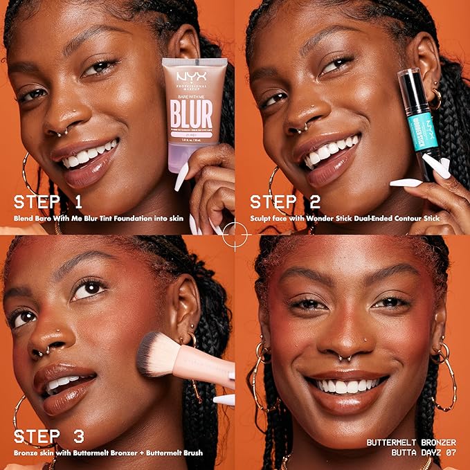 NYX PROFESSIONAL MAKEUP Matte Buttermelt Bronzer, Longwear Face Makeup with Up to 12 Hours of Wear, Vegan Formula - All Butta'd Up-VivaGrace Women