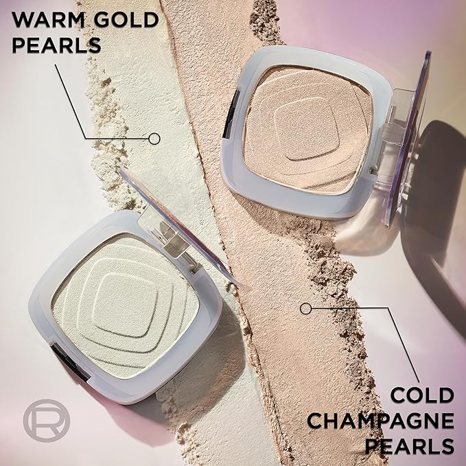 L'Oreal Paris Infallible Up to 24HR Highlighter, Longwear Powder Highlighter For All Day Glow, Icy Gold, 0.31 Oz-VivaGrace Women