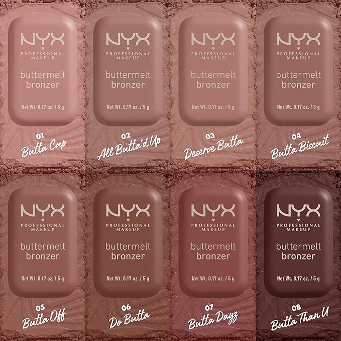 NYX PROFESSIONAL MAKEUP Matte Buttermelt Bronzer, Longwear Face Makeup with Up to 12 Hours of Wear, Vegan Formula - Butta Dayz-VivaGrace Women