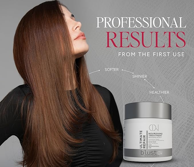 Ultimate Repair Mask with Collagen & Keratin for Damaged Hair - Hydration Deep Treatment for Dry Hair - Frizz Control & Nourishment Mask with Bamboo & Avocado Oil 500Ml-VivaGrace Women