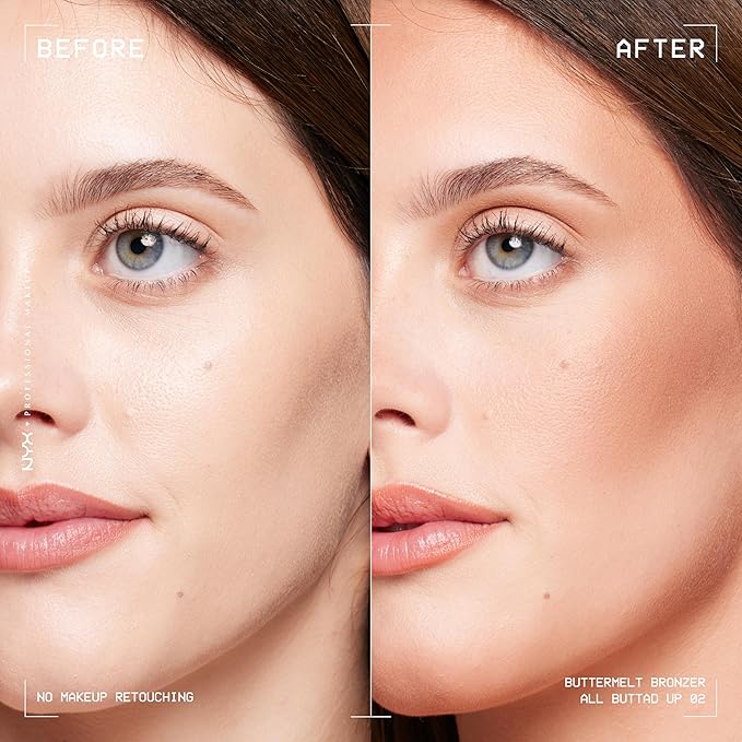 NYX PROFESSIONAL MAKEUP Matte Buttermelt Bronzer, Longwear Face Makeup with Up to 12 Hours of Wear, Vegan Formula - All Butta'd Up-VivaGrace Women