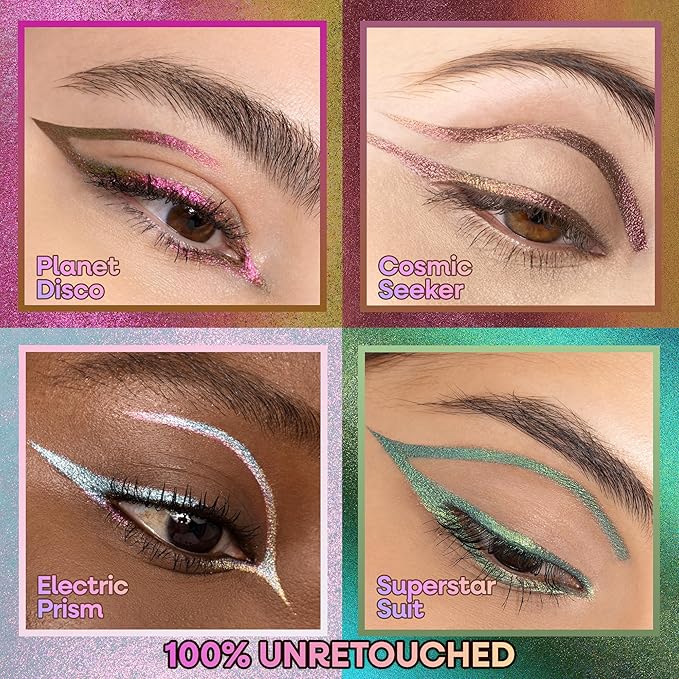 wet n wild Chameleon Chrome Eyeliner, Waterproof and Smudge-Proof, Multichrome Color Shift, Long-Lasting 18-Hour Wear, Cruelty-Free & Vegan - Planet Disco