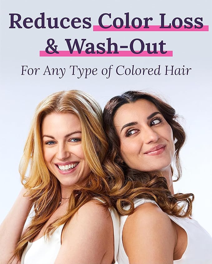 Keranique Color Safe Shampoo and Conditioner - Protect and Extend Color Shampoo and Conditioner for Women with Dry, Fine, Color Treated Hair - Sulfate Free Set for Colored Hair with UV Protection-VivaGrace Women