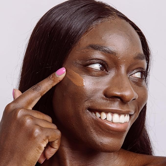 Naked Sundays BeautyScreen™ SPF 50 Mineral Peptide Foundation Tint – 2-in-1 Skin Tint & Mineral Sunscreen | Radiant, Buildable Coverage, Acne-Safe, Infused with Peptides (8 Golden Mahogany, 1.01 oz)-VivaGrace Women