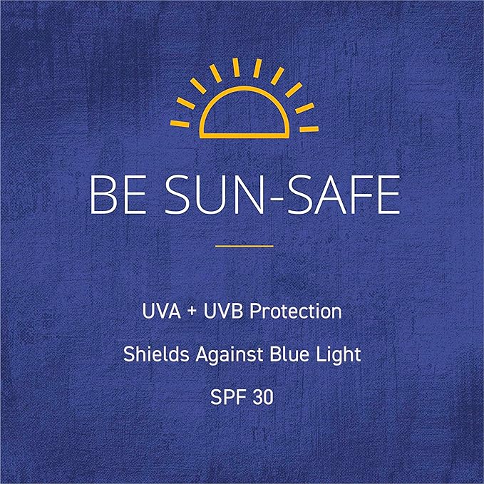 Brush On Block Sun Shine Protective Lip Oil SPF 30, Mineral Protection from UVA/UVB & Blue Light, Hydrating, Cruelty-Free, Gluten-Free, & Vegan, Nude-VivaGrace Women
