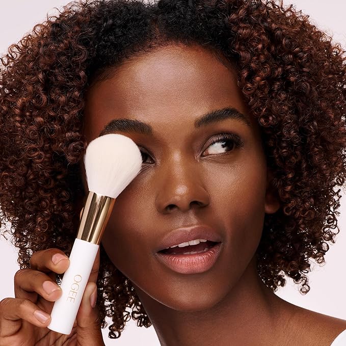 Ogee Powder Brush - Professional Quality Makeup Brush - Ultra-Soft Powder Setting Brush with Vegan Fibers for Flawless Application-VivaGrace Women