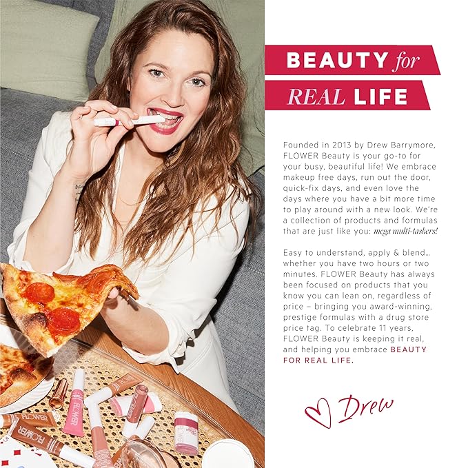 FLOWER BEAUTY By Drew Barrymore Light Illusion Full Coverage Concealer - Diffuse Dark Under Eye Circles + Blurs Blemishes - Weightless Formula + Crease Proof Makeup (Porcelain)-VivaGrace Women