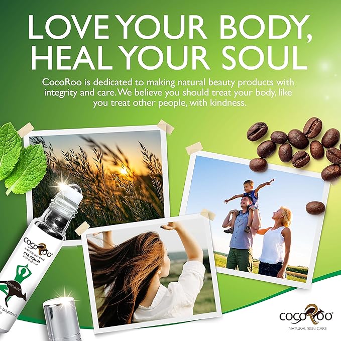 Caffeinated Eye Serum, Nutrient-Dense, 100% Pure, Natural & Vegan (Peppermint)-VivaGrace Women