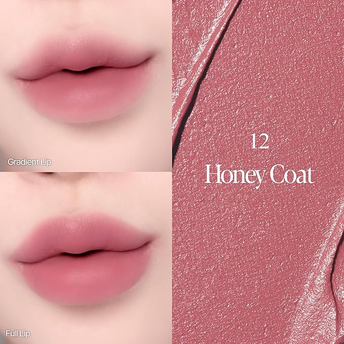 Espoir Couture Lip Tint Fitting Blur #12 Honey Coat 0.14oz | Soft and Creamy Color for Blurry Lip Look | Smudge-Proof Fixing Lip Stain | Lightweight and Comfortable Matte Finish-VivaGrace Women