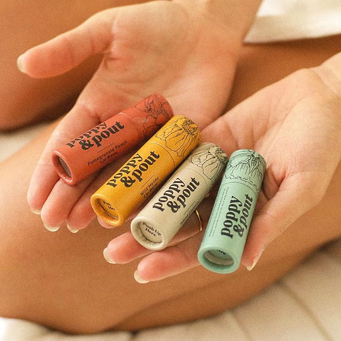 Poppy & Pout Island Coconut Jumbo Lip Balm | All Natural Lip Balms & Moisturizers | Hydrates with Beeswax, Vitamin E, Organic Coconut Oil | Cruelty-Free | Lip Balm in Recyclable Cardboard Tube-VivaGrace Women