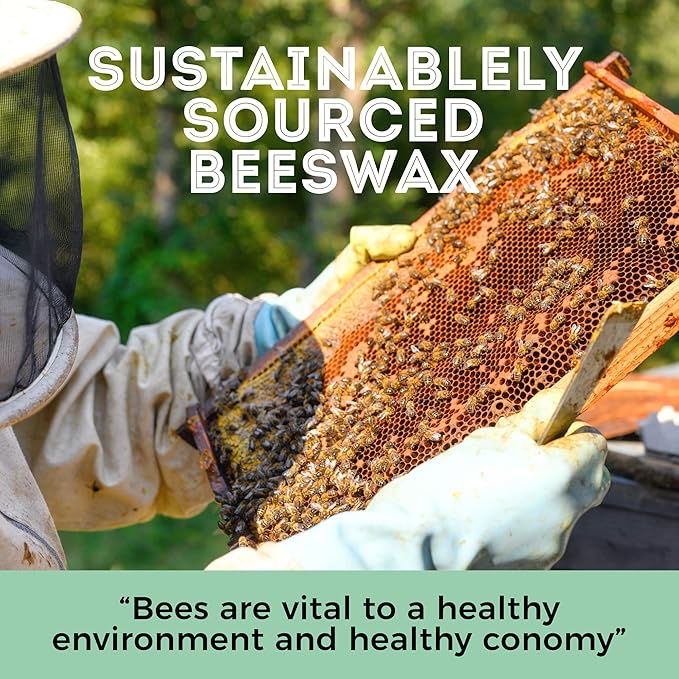 Trifecta Living Co.'s Beeswax Pellets - 100% Pure Bees Wax Perfect for DIY Candles, Skincare, and More! Discover The Creative Possibilities with Our Versatile, Pure Beeswax Pellets, (Yellow, 1lb)-VivaGrace Women